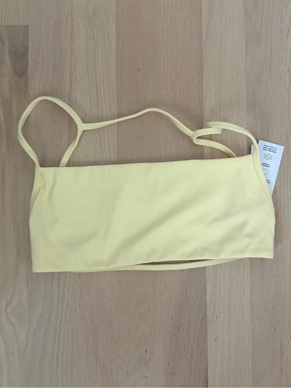 Garage Yellow Square Neck Crop Tank